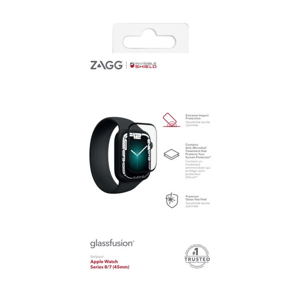 ZAGG Invisible Shield Fusion +  hybridní sklo Apple Watch 7/8/9 (45mm)