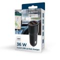GEMBIRD Car Charger, Nabíječka 2xUSB, 36W