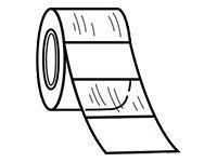 StrongHold S100X125VAFY Refill Roll, Vinyl, White, 0.38 Label H, PK1