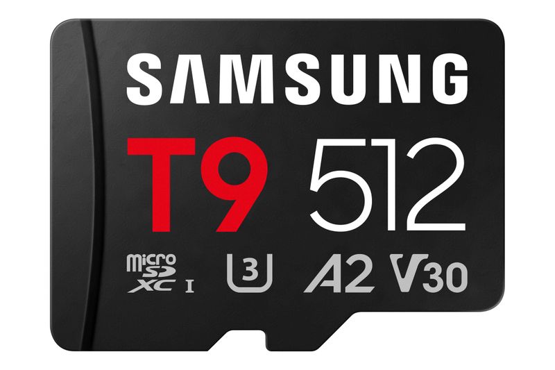 Samsung T9/Micro SDXC/512GB/UHS-I U3 / Class 10/+ Adaptér/Černá