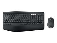Sada klávesnice a myši - bezdrátový - Bluetooth, 2.4 GHz - AZERTY - belgická