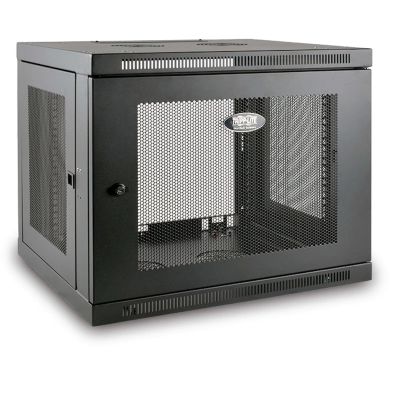 Skříň SmartRack 9U, Mini Rack, Š=600mm, Hl=550mm, hloubka pro přepínače, montáž na stěnu