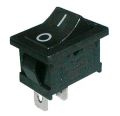 Kolébkový přepínač 2pol./2pin ON-OFF 250V/6A černá 0-I