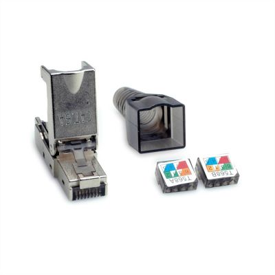 Konektor 8/8 RJ45 cat.6a/7 10Gbit na drát beznast.