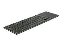 Klávesnice - s touchpad - bezdrátový - 2.4 GHz - německá - černá - maloobchod