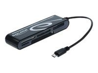 Čtečka karet (CF I, CF II, MS, MMC, SD, xD, MS PRO Duo, microSD, SDHC, microSDHC, SXC, microSDXC, CF III) - USB
