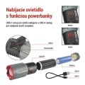 LED nabíjecí kovové svítidlo 3000 lm, 5000 mAh