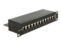 10  Patch Panel 12 Port Cat.6 black