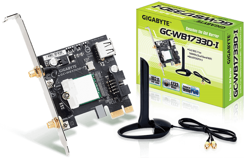 GIGABYTE PCI-E Wifi+BT 1733MBps 802.11a/b/g/n/ac