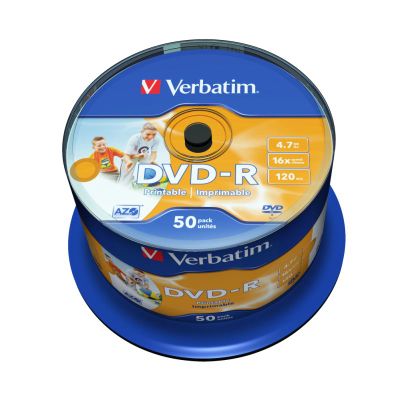 DVD - R Verbatim 4.7GB 16x CAKE 50ks 43533