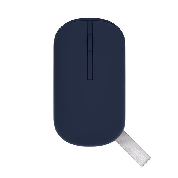 ASUS Marshmallow MD100 Lite/Cestovní/Optická/1 600 DPI/USB+BT/Modrá
