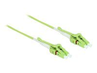Kabel Fibre Channel - multirežim LC (M) uniboot do multirežim LC (M) uniboot - 2 m - optické vlákno - 50 / 125 mikron - OM5 - neobsahuje halogen - limetkově zelená