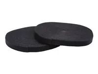 Cut-to-Size Reusable Cable Ties - Bulk Industrial Wire Fastener Tape - Adjustable Fabric Wraps - Black (HKLP100) - Role kabelového pásku - 30.4 m - pro P/N: CMHOOK1U, HKLP100BL, HKLP100GN, HKLP100RD, HKLP100YW