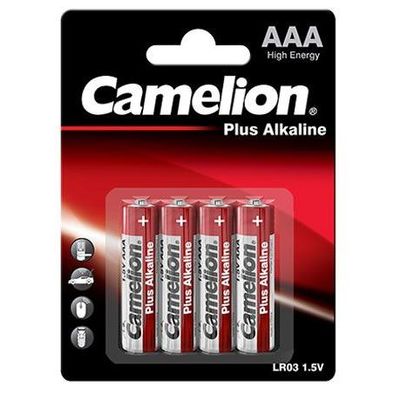 CAMELION Baterie alkalické PLUS AAA 4ks LR03-BP4