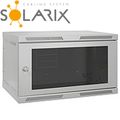 SOLARIX Nástěnný rozváděč SENSA 15U 400mm, sklo