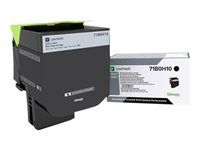 Vysoká výtěžnost - černá - originální - kazeta s barvivem LCCP - pro Lexmark CS417dn, CX417de