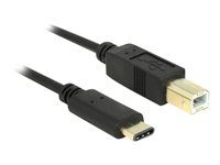 USB kabel - USB-C (M) do USB typ B (M) - USB 2.0 - 3 A - 2 m - černá