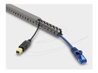 Wiring Duct 16 x 16 mm - length 1 m grey