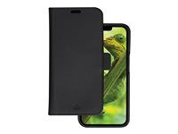 Pouzdro s klopou pro mobilní telefon - sustainable full-grain leather - černá - pro Apple iPhone 14 Pro