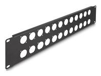 19? D-Type Patch Panel 24 port 2U black
