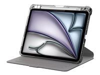 Pouzdro s klopou pro tablet - termoplastický polyuretan (TPU) - průsvitná, černá - 11" - pro Apple 11-inch iPad Pro (M4)