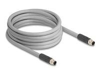 M12 Cable L-coded 5 pin male to male PUR