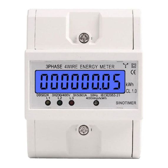 Elektroměr 3F na DIN DDS024