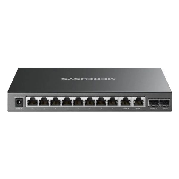 MERCUSYS MS112GMP, 12portový 100Mbps Desktop Switch PoE+