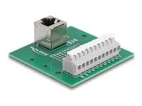 RJ50 female to Terminal Block with push-