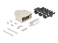 Sub-D connector housing 15 pin metal inc