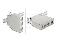 Delock Fiber Optic Patch Panel 6 port fo