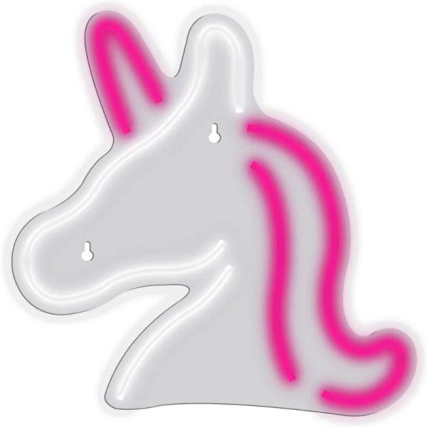 MANTA JEDNOROŽEC, LED Neon plexi dekorace