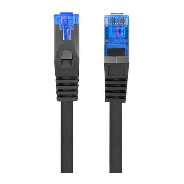 Patchcord CAT.6A s/ftp lszh cca 1.5m black fluke p