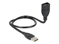Prodlužovací šňůra USB - USB (F) do USB (M) - 50 cm - černá
