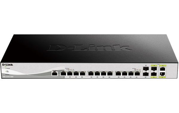 D-Link DXS-1210-16TC Smart Managed Switch, 12x 10G, 2x SFP+ & 2x Combo 10GBase-T/SFP+ ports