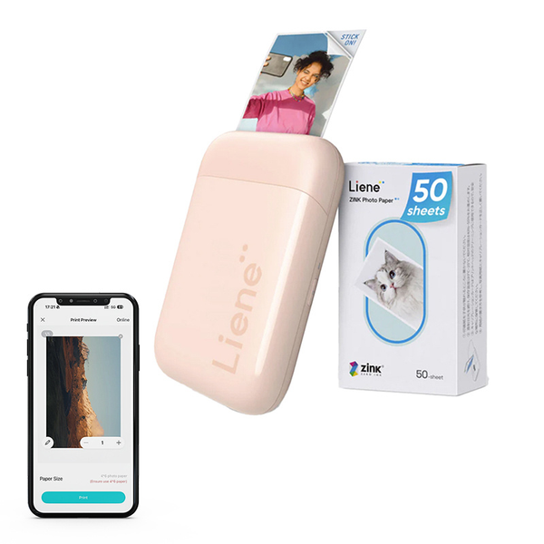 Fototiskárna LIENE Pearl KW001-65023 2x3" Růžová