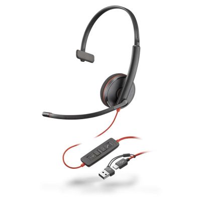 POLY Slúchadlá s mikrofónom C3210 USB-A+C