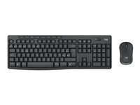 Sada klávesnice a myši - bezdrátový - Bluetooth LE - QWERTY - US mezinárodní - grafit