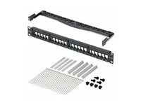 24 Port 1U Blank Keystone Patch Panel - C6PANELUTP241UCM