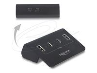 Delock - Rozbočovač - 10 Gbps - 2 x USB-C 3.2 Gen 2 + 2 x USB-A 3.2 Gen 2 - desktop