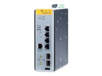 Přepínač - řízený - 4 x 10/100/1000 + 2 x gigabitů SFP - lze montovat na konzolu DIN, pro připevnění na zeď - napájení DC