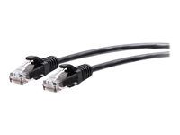 Black - Patch kabel - RJ-45 (M) do RJ-45 (M) - 60 cm - 4.8 mm - UTP - CAT 6a - lisovaný, provedení bez hrbolků - černá