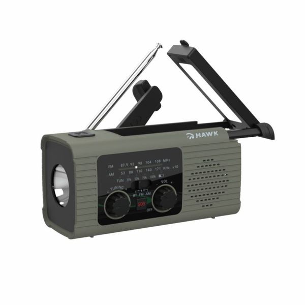 HAWK Expedition R10, FM/AM Rádio s BT, Pow, Solar
