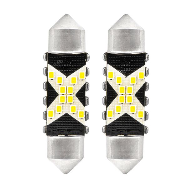 Autožárovka LED Festoon C5W 12/24V AMIO 04238 bílá 2ks