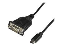 Up to 921.6 Kbps Baud (ICUSB232PROC) - USB / sériový kabel - DB-9 (M) do USB-C (M) - 40 cm - černá