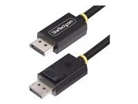 Kabel DisplayPort - DisplayPort (M) s jazýčkem do DisplayPort (M) s jazýčkem - DisplayPort 2.1 - 1 m - pasivní, podpora 8K60Hz, podpora 4K144Hz, podpora 1440p 240Hz, rychlost přenosu dat až 40 Gbps, UHBR10, podpora HDR - černá