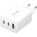 INTENSO W65AC GaN, 3x USBAC, Nabíječka, 65W, bílá
