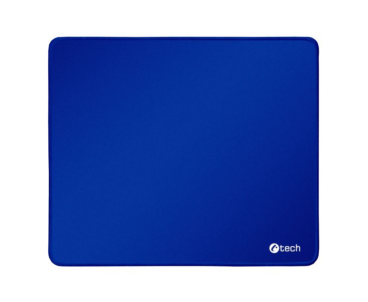 Podložka pod myš C-TECH MP-01, modrá, 320x270x4mm, obšité okraje