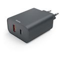 HAMA Rychlonabíječka, USB-C/A PD/QC 45W, č