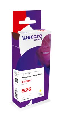 WECARE ARMOR ink kompatibilní s Canon CLi-526, 10,5ml, žlutá/yellow